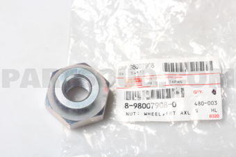 8980079080 NUT; WHEEL,FRT