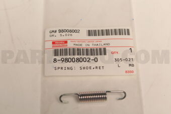 8980080020 SPRING; SHOE,RE