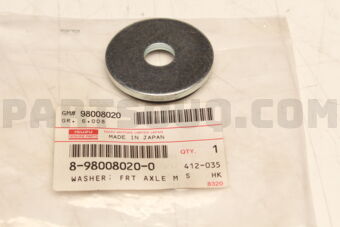 8980080200 WASHER; FRT AXL