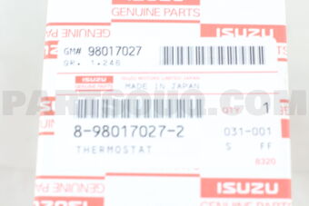 8980170272 Isuzu THERMOSTAT