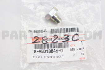 8980188460 PLUG; CENTER BO