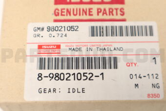 8980210521 GEAR; IDLE