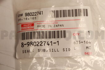 8980227411 SEAL; SUB,SILL