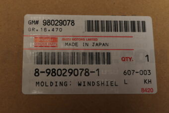 8980290781 MOLDING; WINDSH