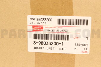 8980332001 BRAKE UNIT; EXH