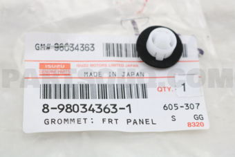 8980343631 GROMMET; FRT PA