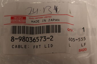 8980365732 CABLE; FRT LID