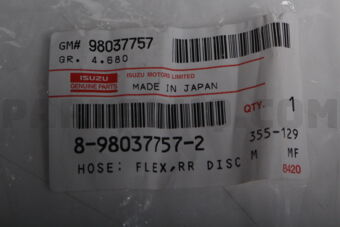 8980377572 HOSE; FLEX,RR D