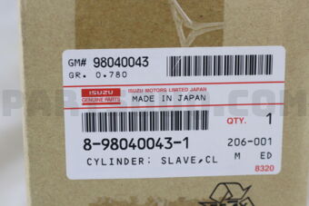 8980400431 Isuzu CYLINDER; SLAVE
