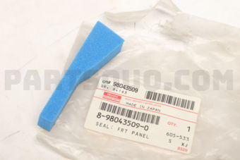8980435090 SEAL; FRT PANEL