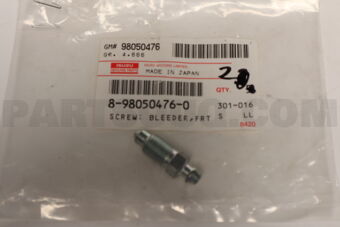 8980504760 SCREW; BLEEDER
