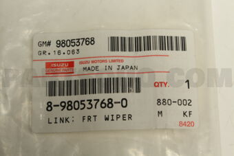 8980537680 LINK; FRT WIPER
