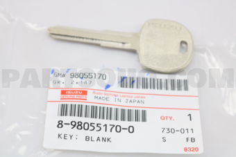 8980551700 KEY; BLANK
