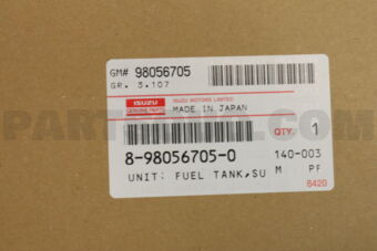 8980567050 UNIT; FUEL TANK