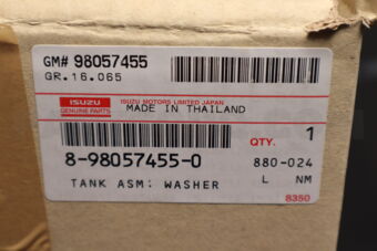 8980574550 Tank Asm; Washer