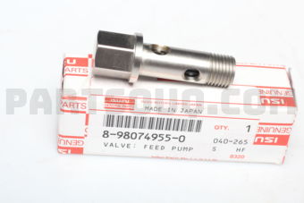 8980749550 VALVE; FEED PUM