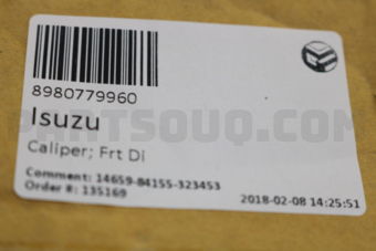 8980779960 Caliper; Frt Di