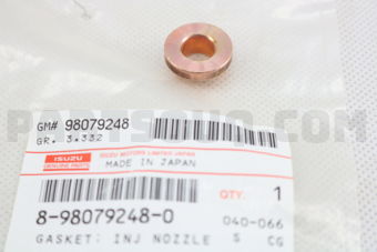 8980792480 GASKET; INJ NOZ