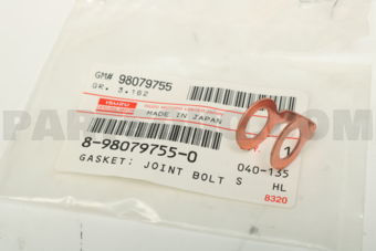 8980797550 Gasket; Joint B