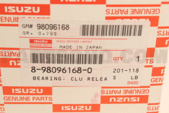 8980961680 Bearing; Clu Release