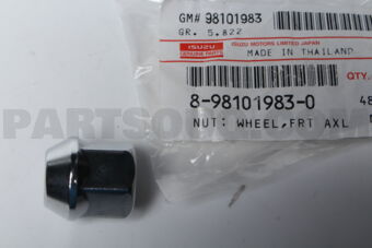 8981019830 NUT; WHEEL,FRT