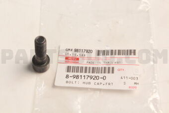 8981179200 Bolt; Hub Cap,F