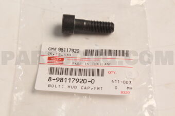 8981179200 Bolt; Hub Cap,F