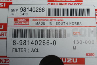 8981402660 Filter; Acl