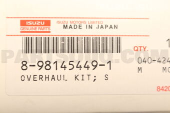 8981454491 OVERHAUL KIT; S