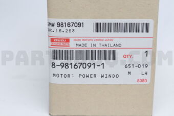 8981670911 MOTOR; POWER WI