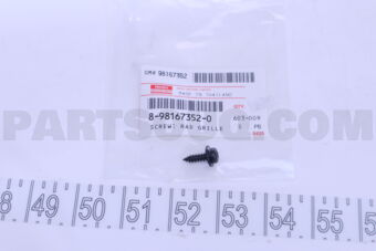 8981673520 BOLT; BUMPER TO