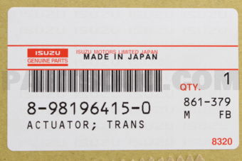 8981964150 Actuator; Trans