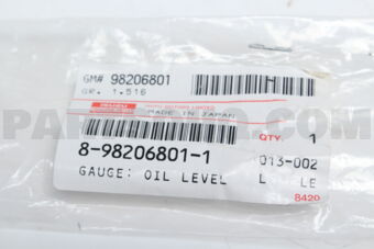 8982068011 Gauge; Oil Level