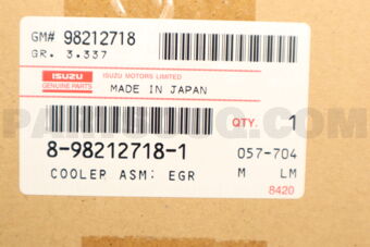 8982127180 COOLER ASM; EGR