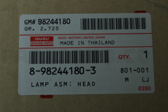 8982441803 LAMP ASM; HEAD