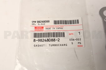 8982480882 GASKET; TURBOCH