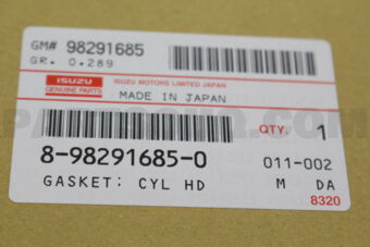 8982916850 Isuzu GASKET; CYL HD