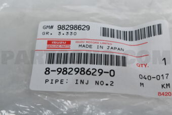 8982986290 ‭PIPE; INJ NO.2‬