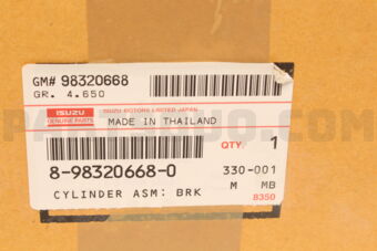 8983206680 CYLINDER ASM; B