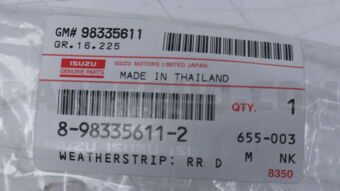 8983356112 WEATHERSTRIP; R