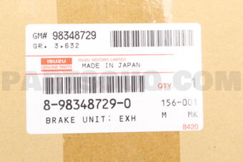 8983487290 BRAKE UNIT; EXH