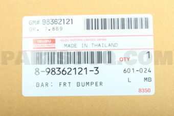 8983621213 BAR; FRT BUMPER