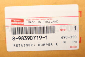 8983907191 RETAINER; BUMPE