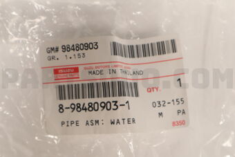 8984809031 PIPE ASM; WATER
