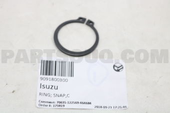 9091800300 RING; SNAP,C
