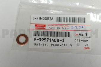 9095714080 GASKET; PLUG