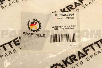 KF55450305 RADIATOR HOSE BMW N40,N42,N46/E46
