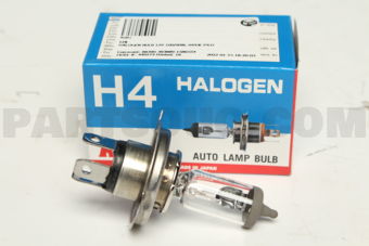 H4 HALOGEN BULB 12V 100/90W, 0443E P43T