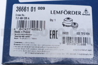 3666101 PORSCHE CAYENNE RUBBER MOUNTG