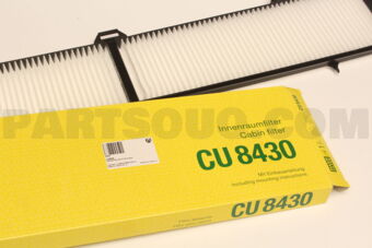 CU8430 CAB AIR POLLEN FILTER-X1(E84)